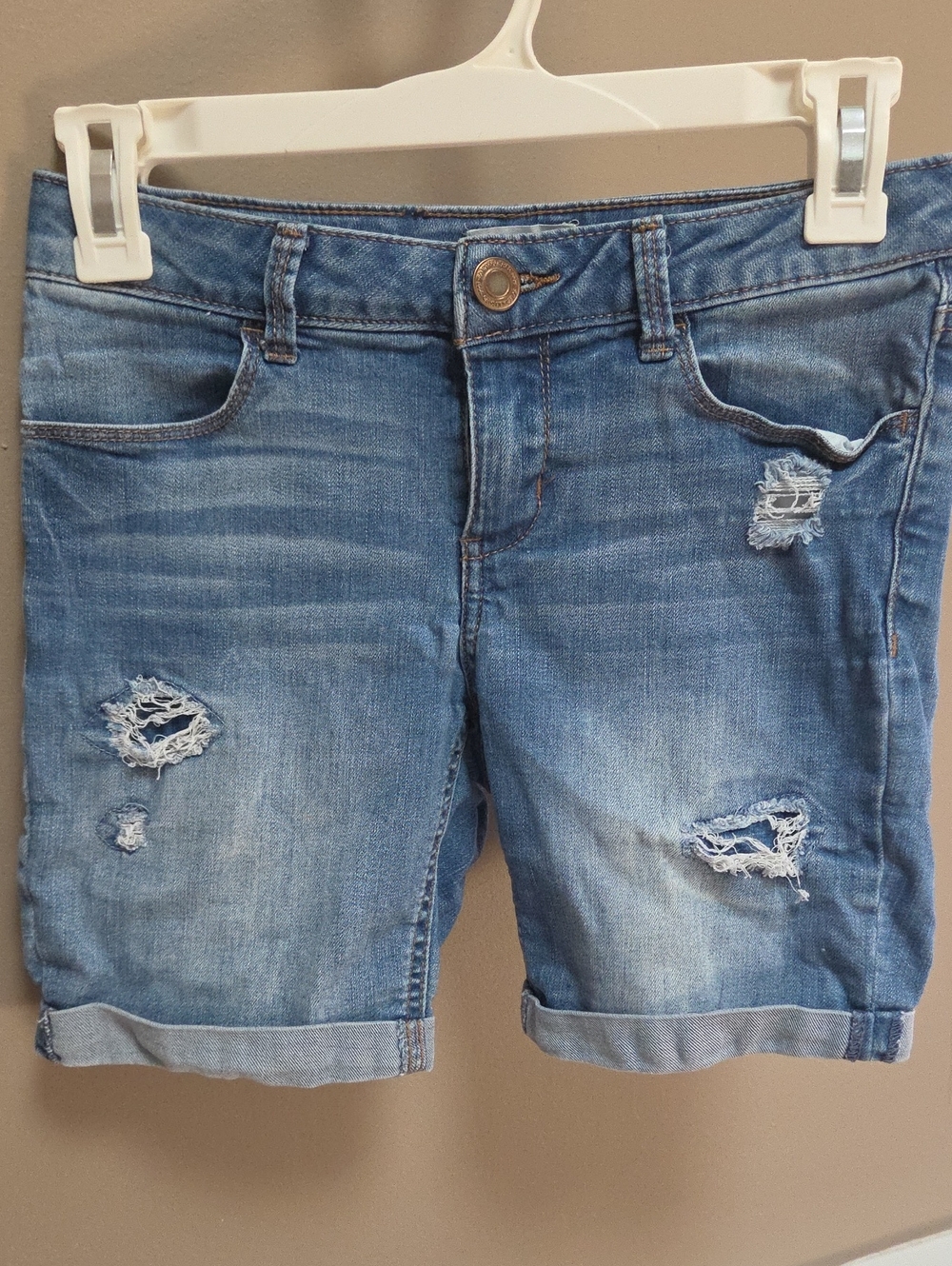 Girls denim Bermuda shorts
